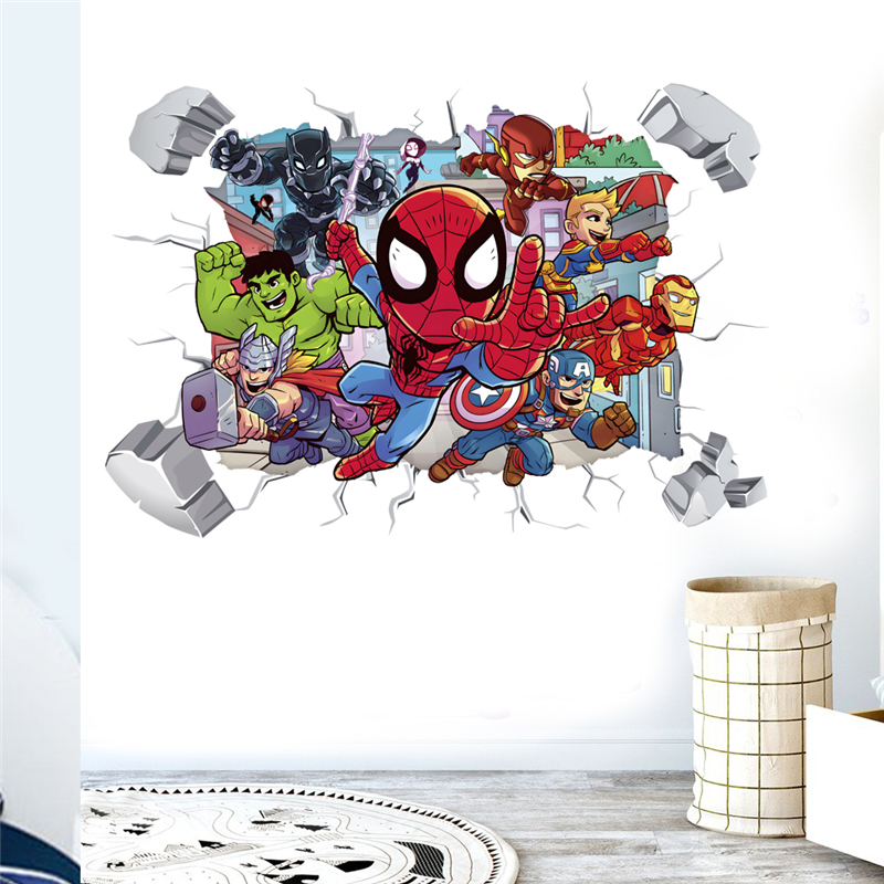 Baby Nursery Decals - Marvel Superhero Avengers Wall Stickers -