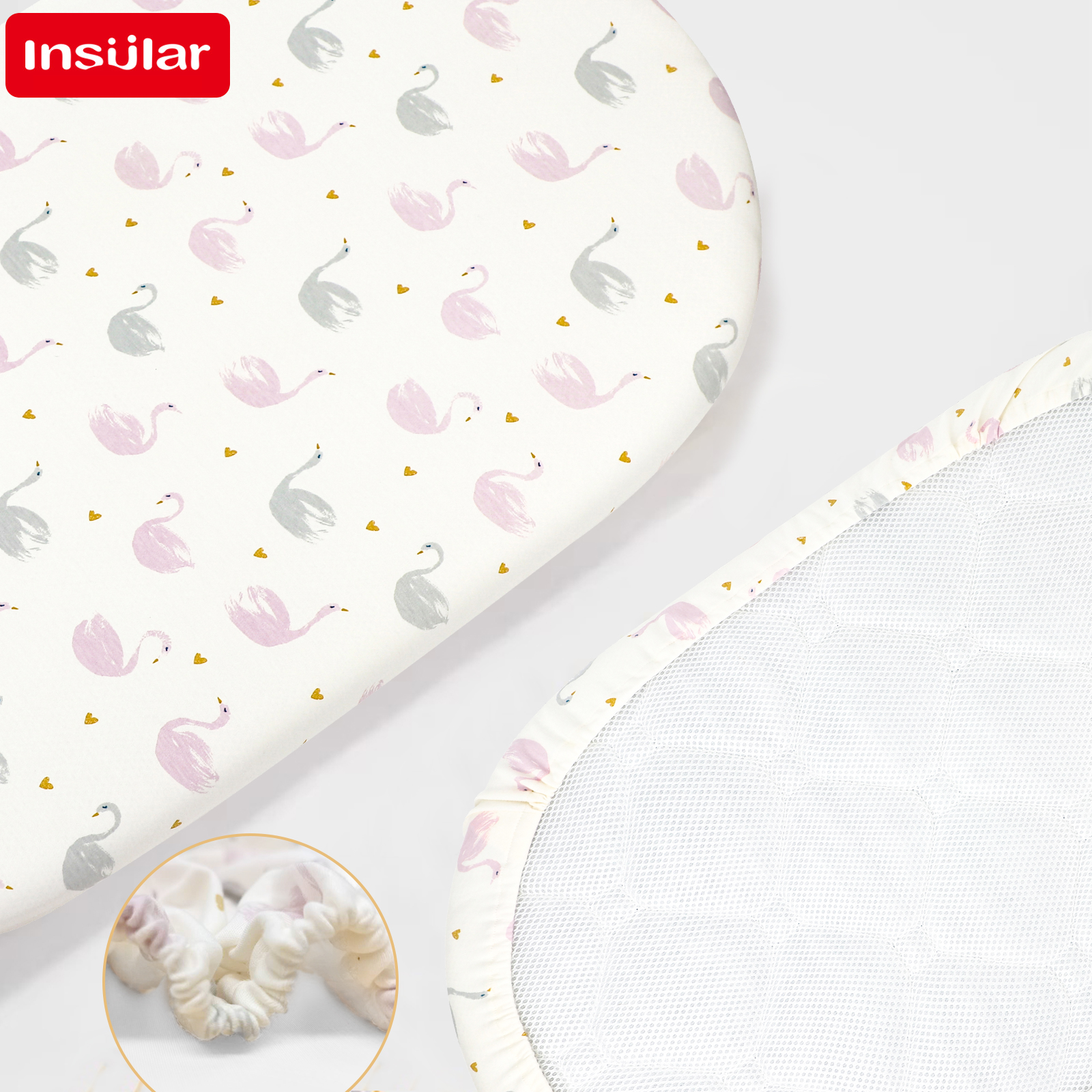 Baby Nursery Rhymes - Cartoon Printed Crib Sheet Set Baby