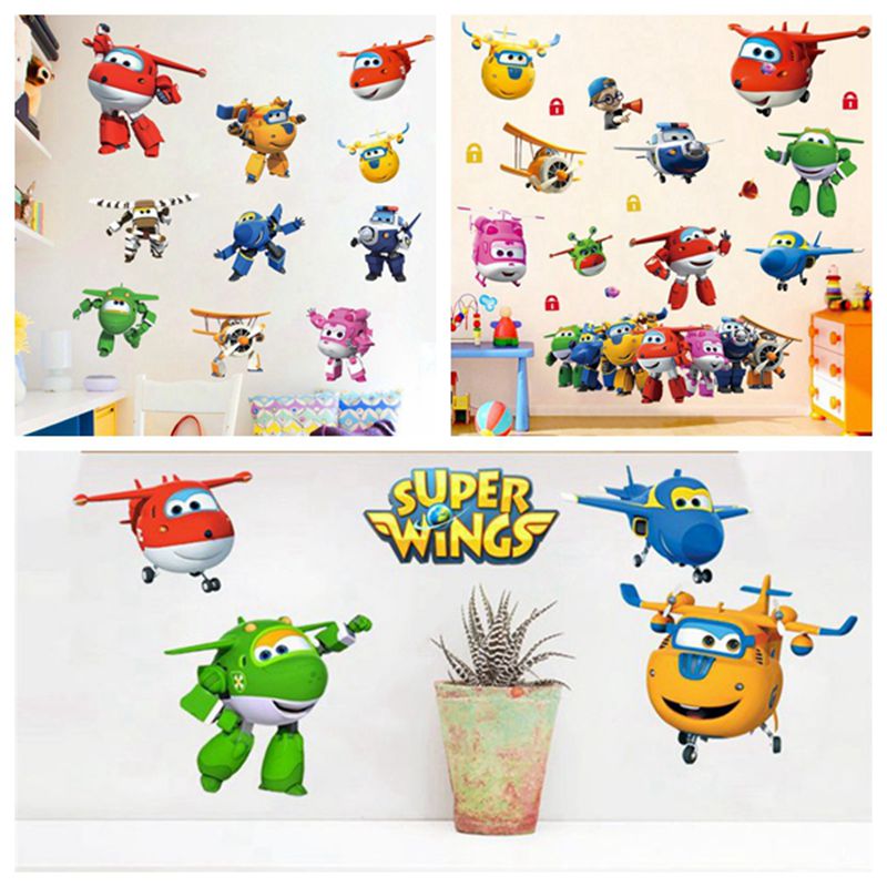 Hot Cartoon Super Wings Deform - Baby Nursery Decals recension och pris