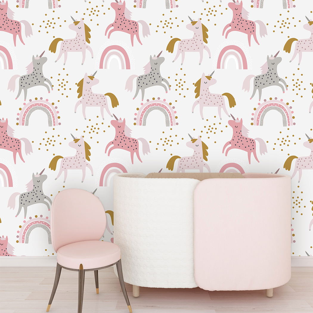 Nursery Wallpaper Baby Girl Bo - Baby Nursery Bedding recension och pris