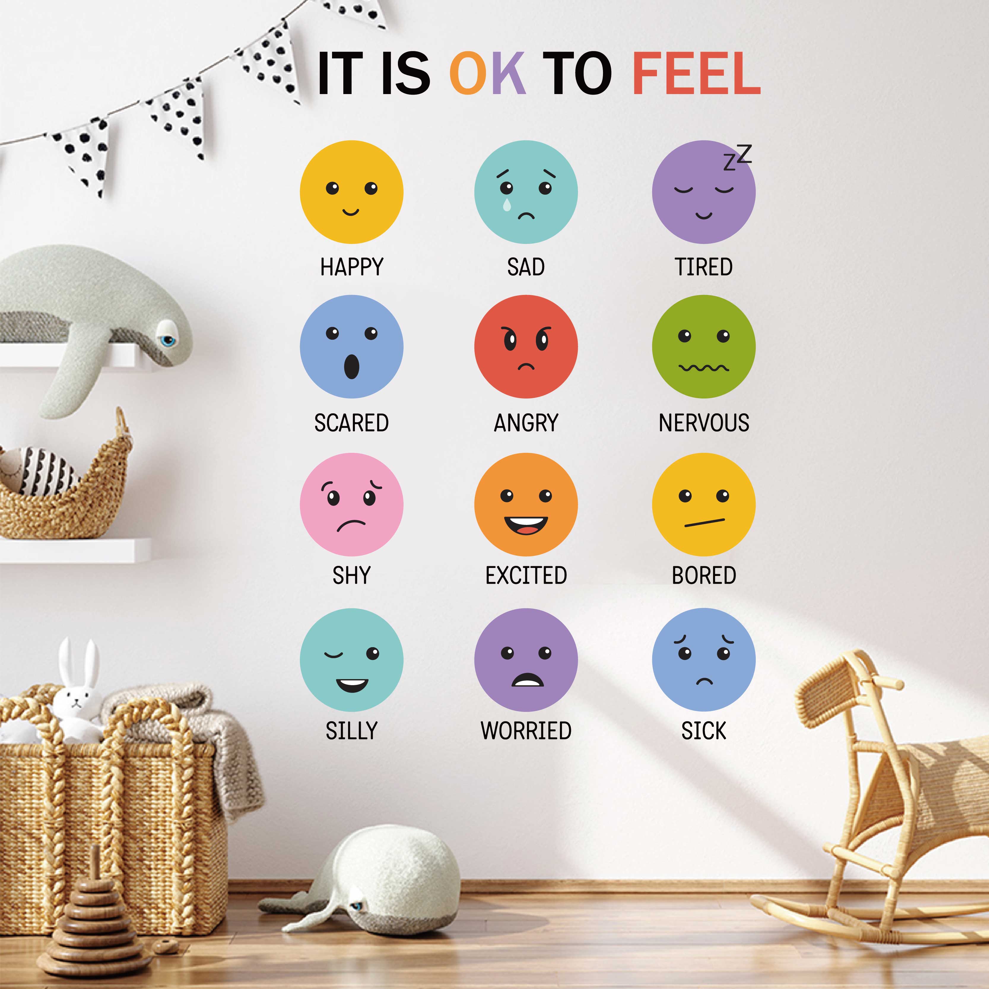 3d colorful 12 types of emotic - Baby Nursery Set Furniture recension och pris