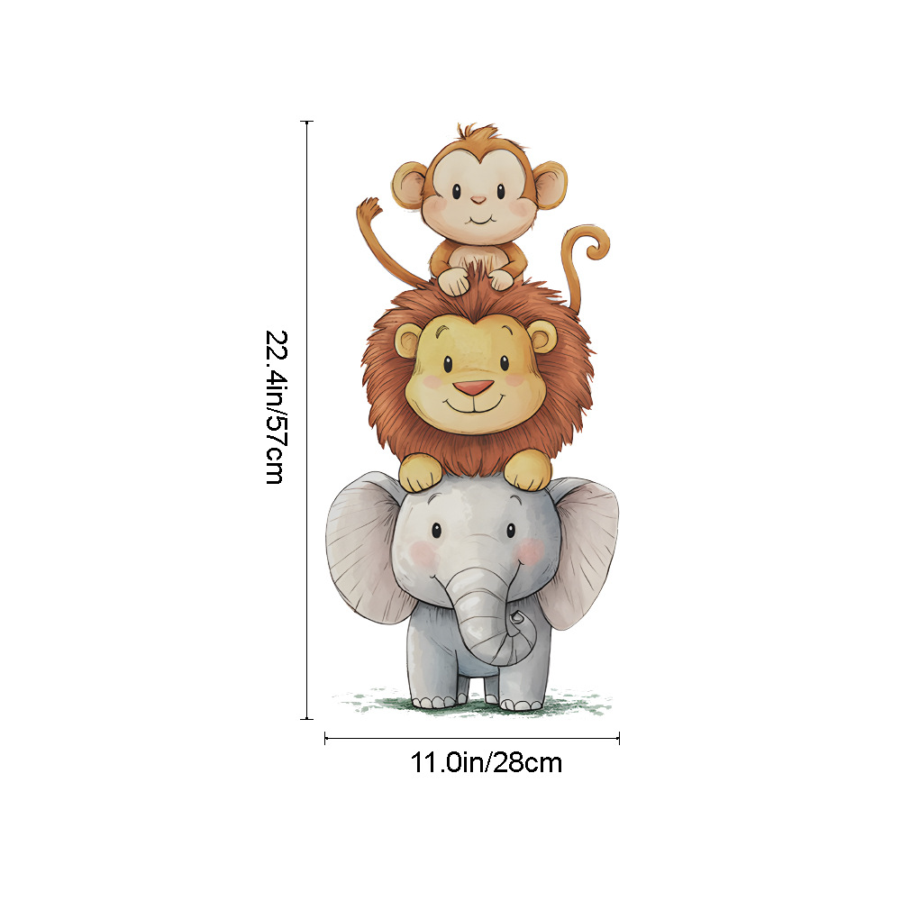 Cute Forest Animals Wall Stick - Baby Nursery Decals recension och pris
