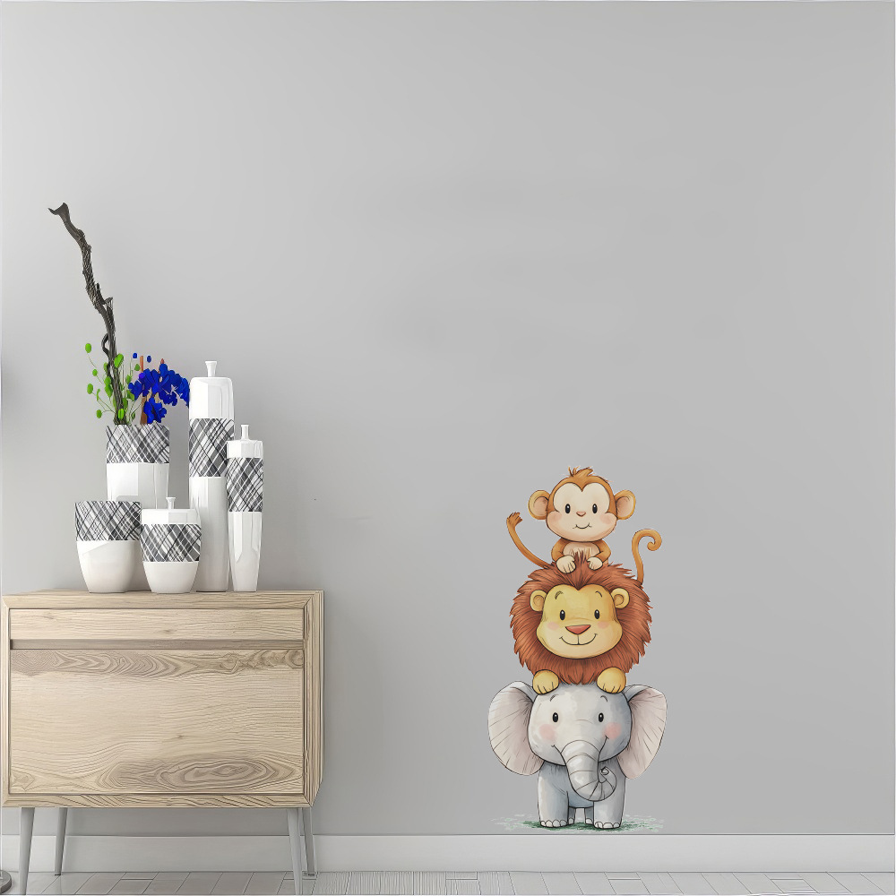 Cute Forest Animals Wall Stick - Baby Nursery Decals recension och pris