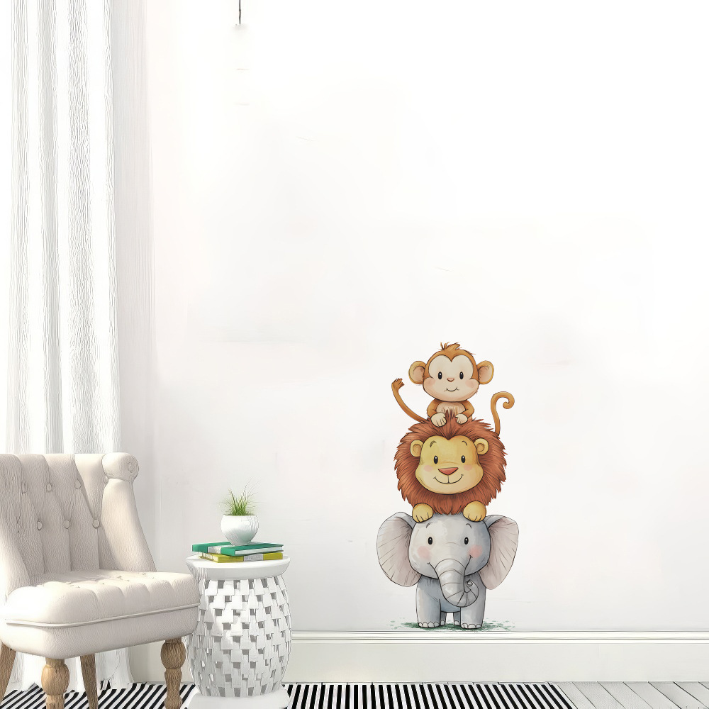 Cute Forest Animals Wall Stick - Baby Nursery Decals recension och pris