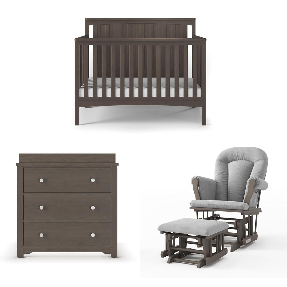 Scout 3-Piece Nursery Set, Inc - Changing Table Topper recension och pris