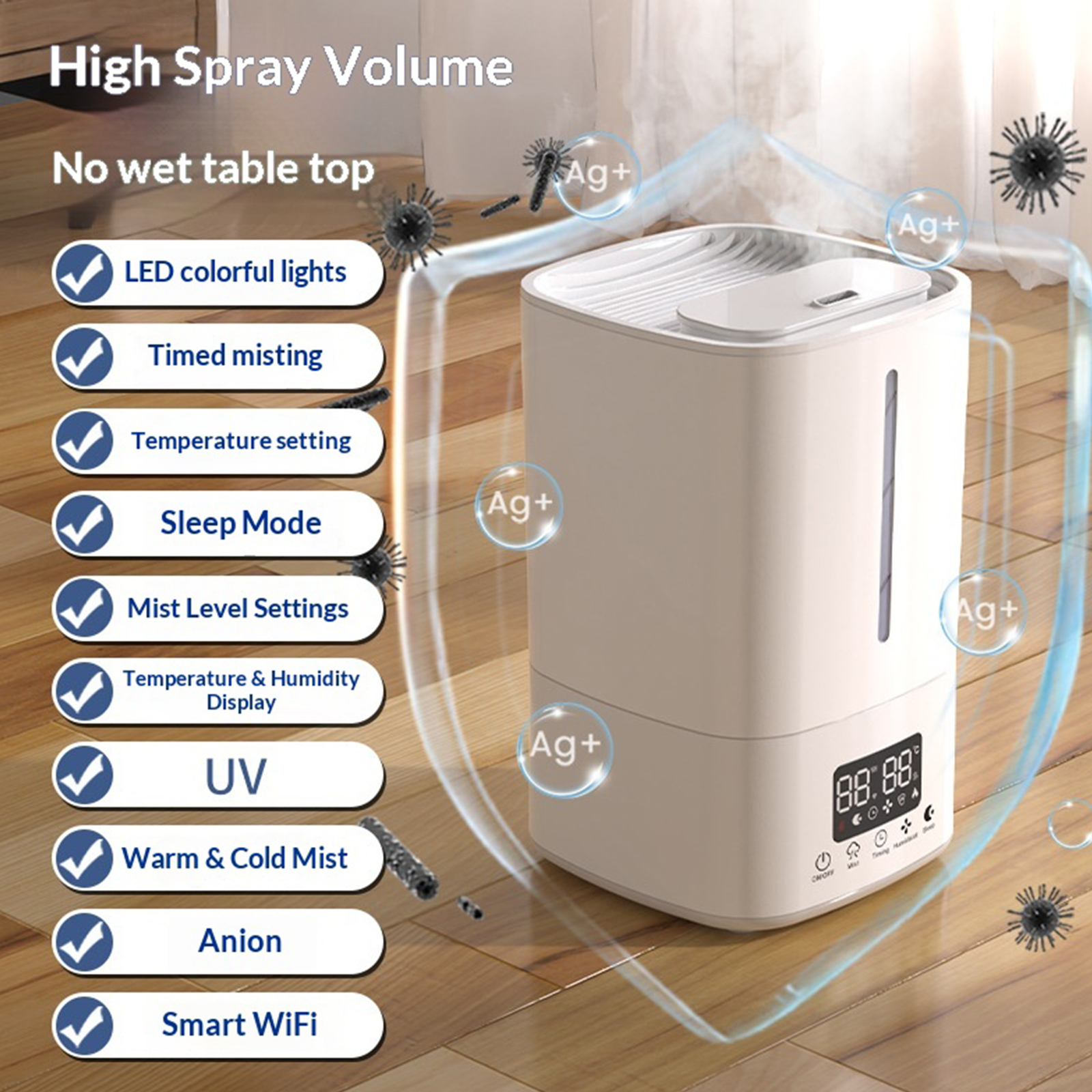 5L Smart Humidifier W/ Air Pur - Baby Nursery Air Purifier recension och pris