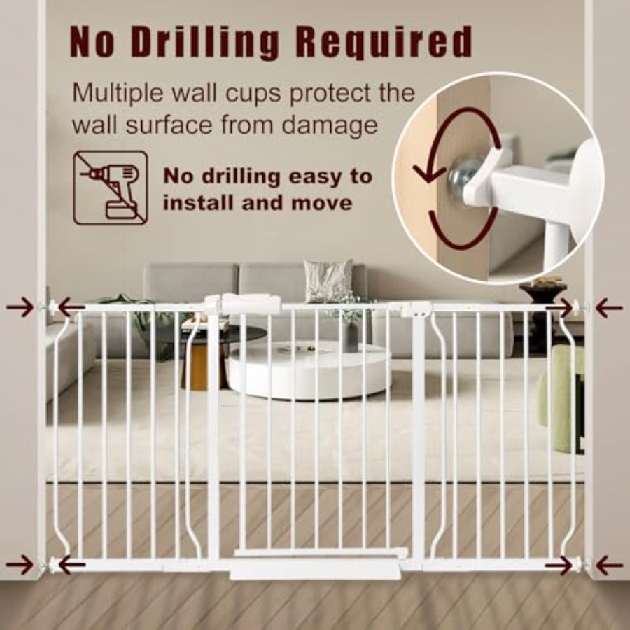 Extra Wide Baby Gate 57.5-62.2 - Baby Gate Extra Wide recension och pris