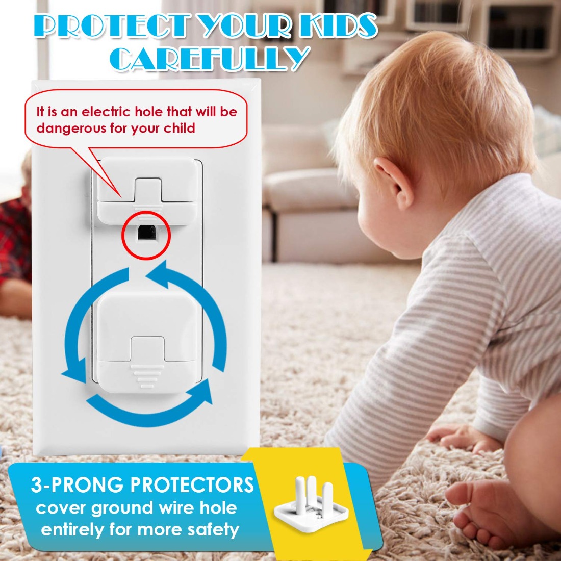 38 Pcs White Plastic Childproo - Outlet Cover Childproof recension och pris