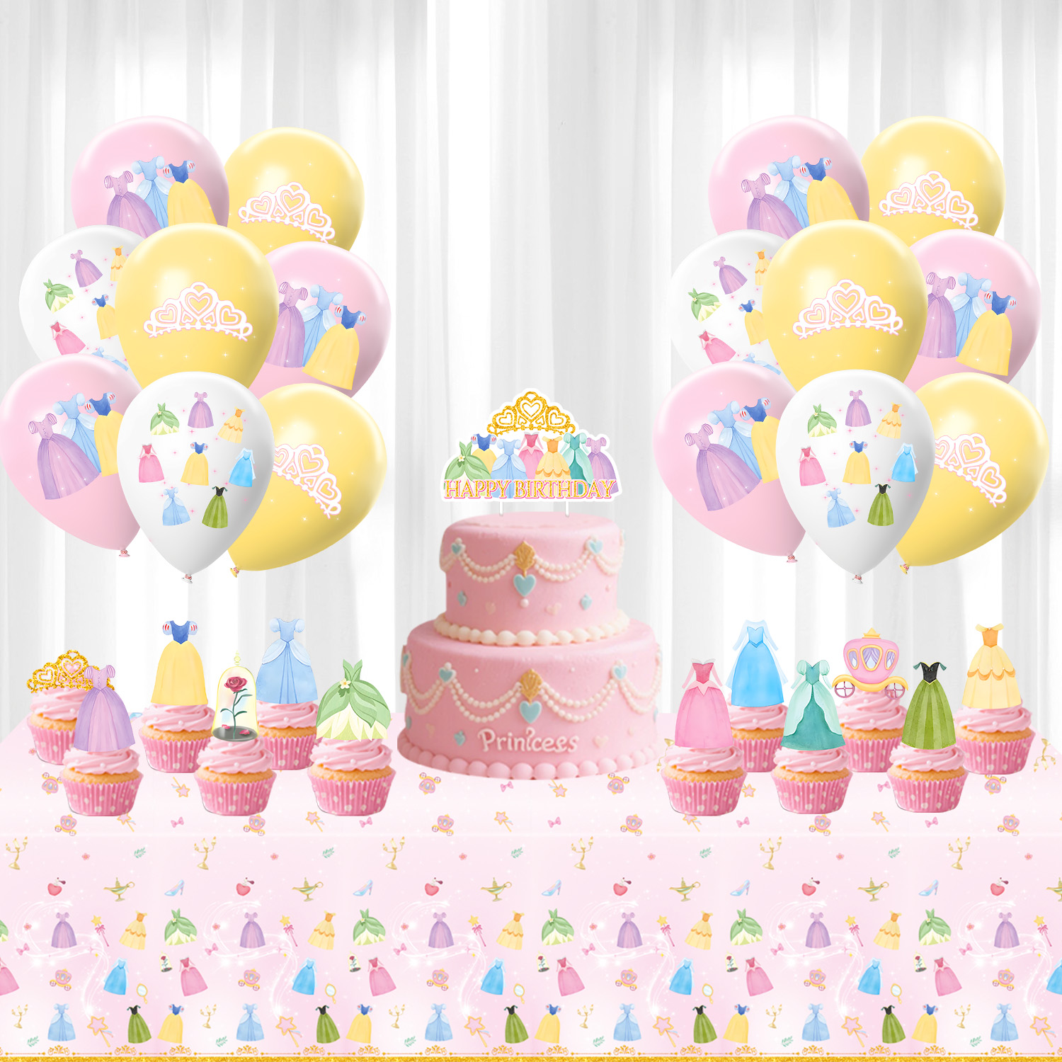 Princess Dress Girls Birthday  - Baby Nursery Girl Room recension och pris