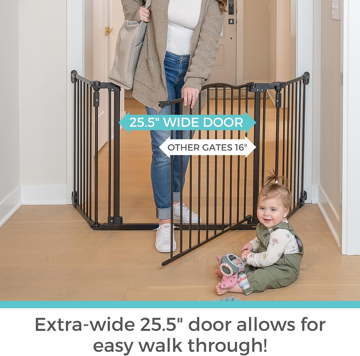 Extra Wide Hardware Mounted Ba - Baby Gate Extra Wide recension och pris