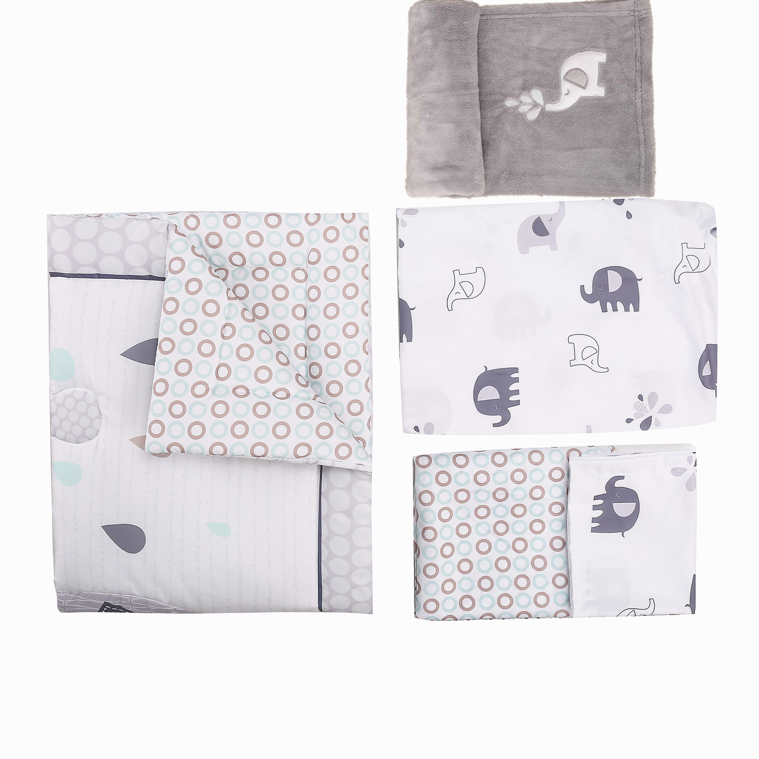 4Pcs Crib Bedding Set for Boys - Baby Nursery Bedding recension och pris