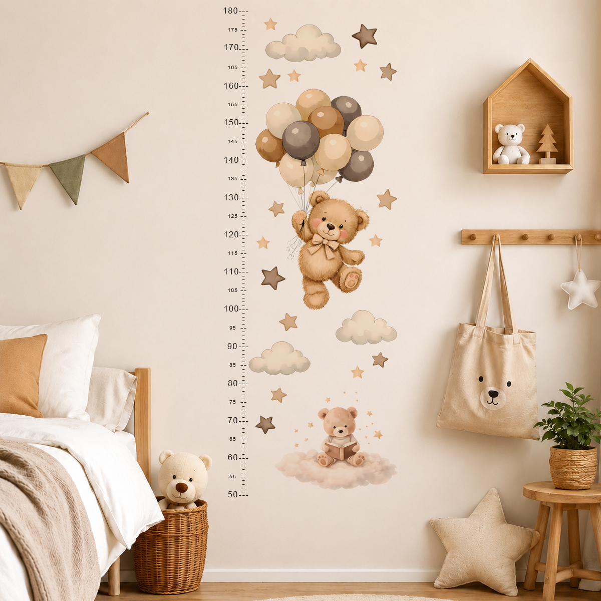 Bohemia Cute Bear Height Chart - Baby Nursery Set Furniture recension och pris