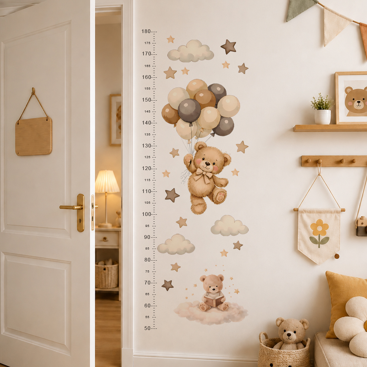 Bohemia Cute Bear Height Chart - Baby Nursery Set Furniture recension och pris