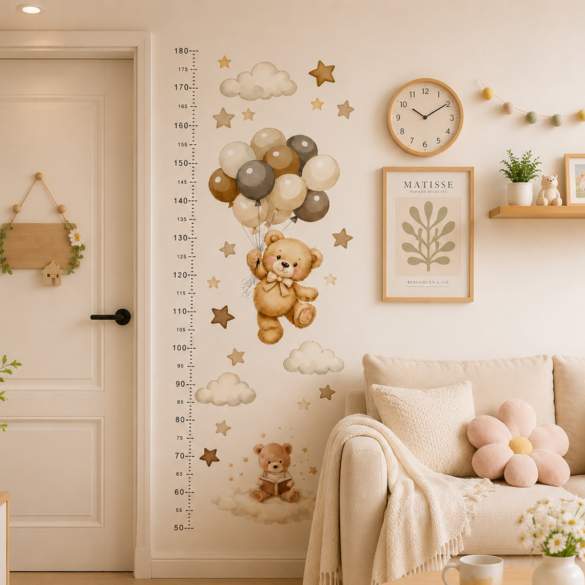 Bohemia Cute Bear Height Chart - Baby Nursery Set Furniture recension och pris