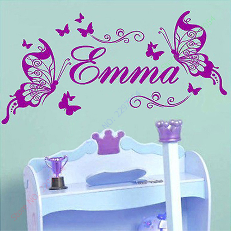 New Butterflies Personalized N - Baby Nursery Girl Room recension och pris