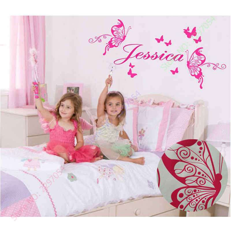 New Butterflies Personalized N - Baby Nursery Girl Room recension och pris