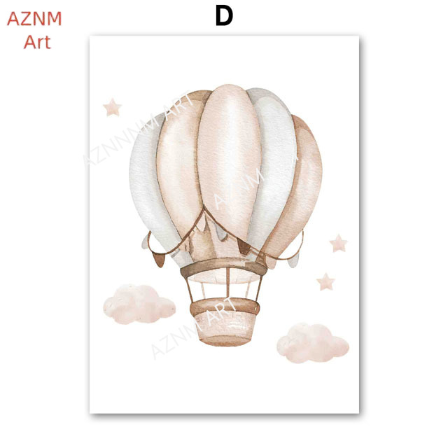 Elephant Balloon Rainbow Moon  - Baby Nursery Prints recension och pris