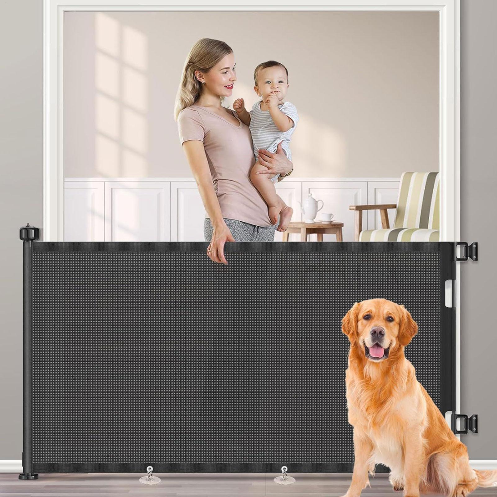 No-Drill Childproof Net Fence  - Baby Gate Extra Wide recension och pris