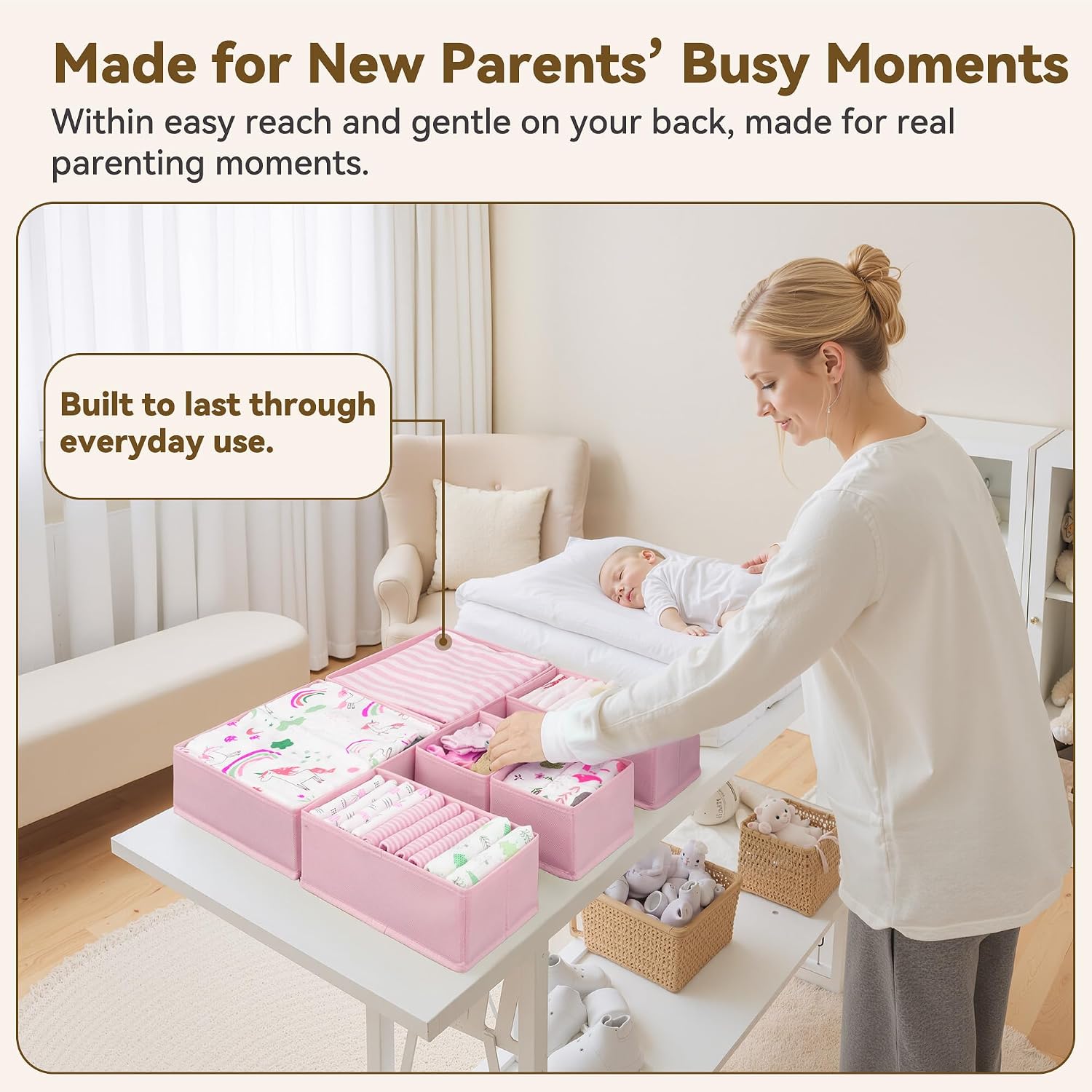 6 Pack Drawer Organizer Bins f - Baby Nursery Images Free recension och pris