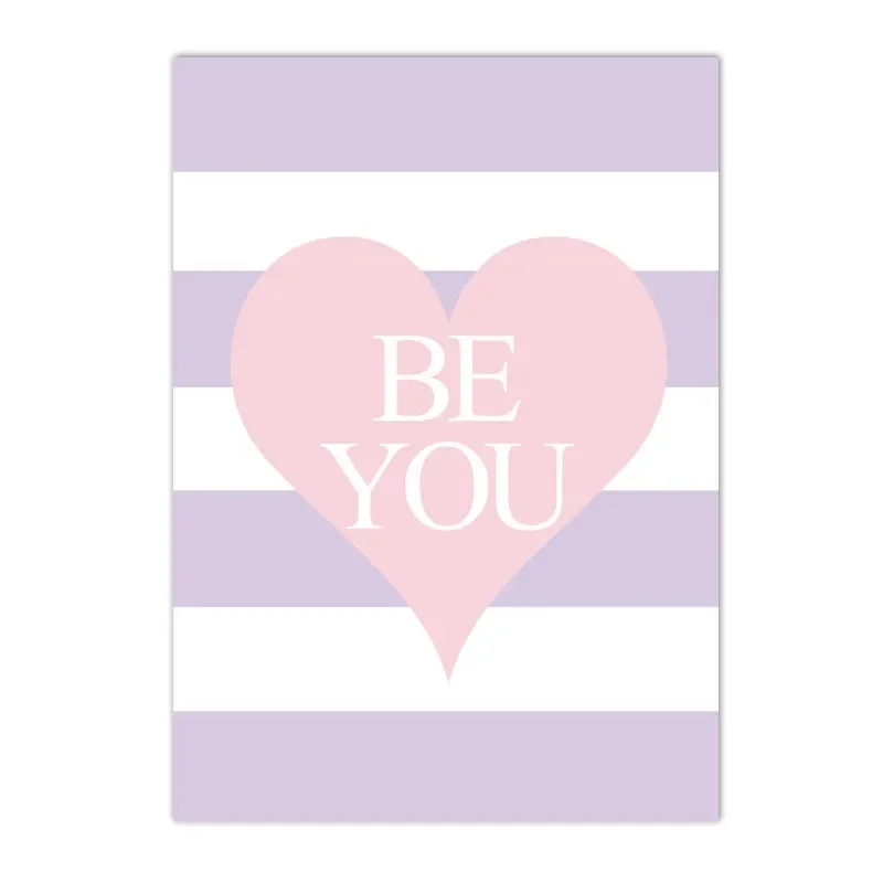Pink Unicorn Rainbow Love Hear - Baby Nursery Prints recension och pris