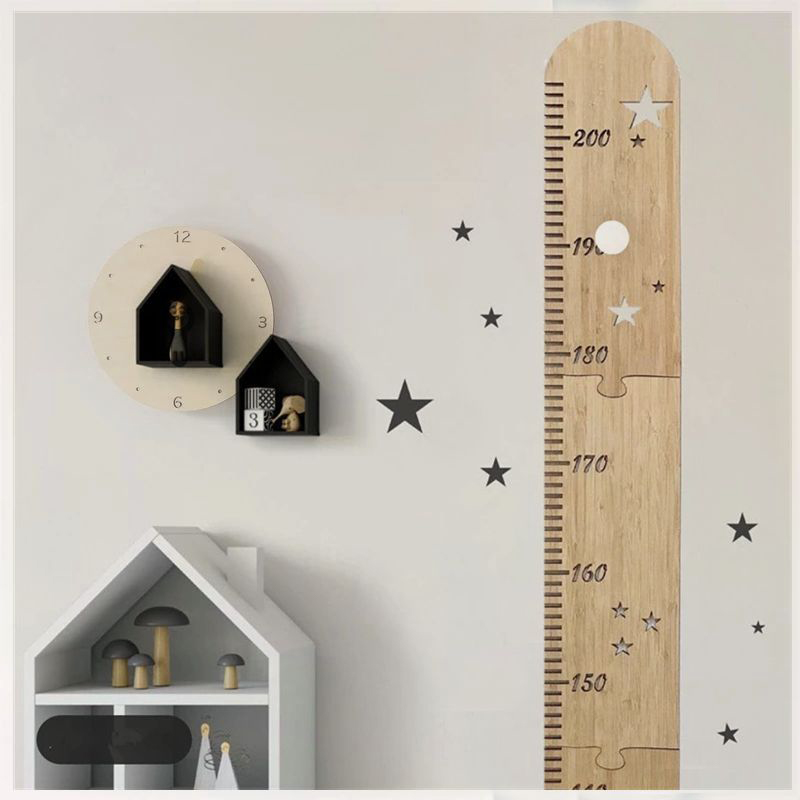 5 Sheets Nordic Wooden Kids He - Baby Nursery Decals recension och pris