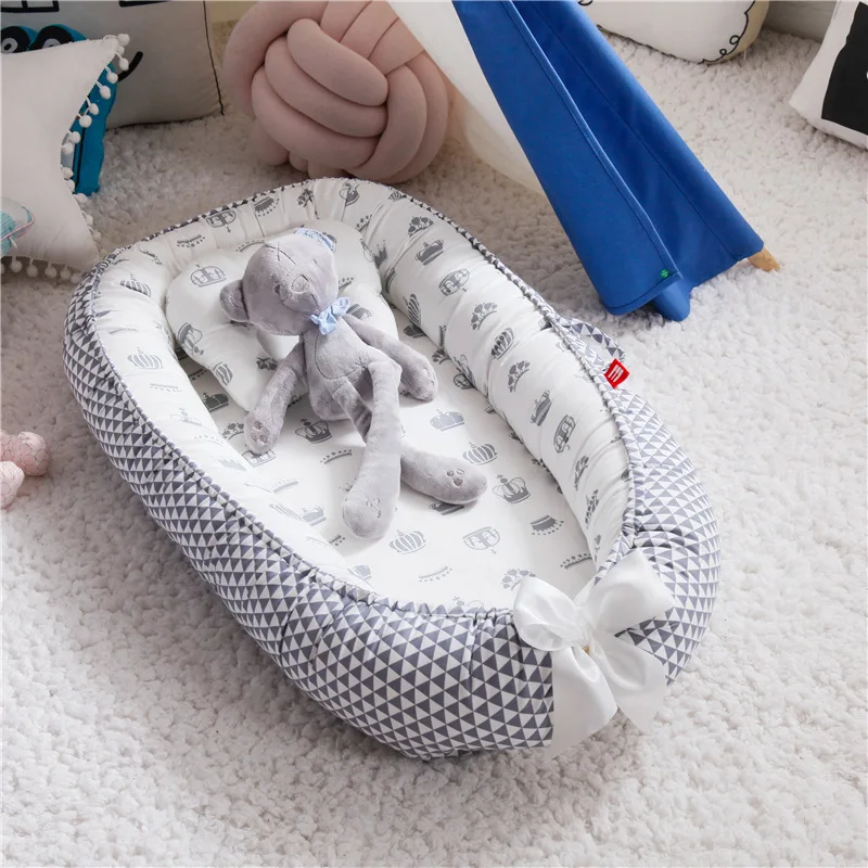85*50cm Baby Nest Bed with Pil - Baby Nursery Rhymes recension och pris