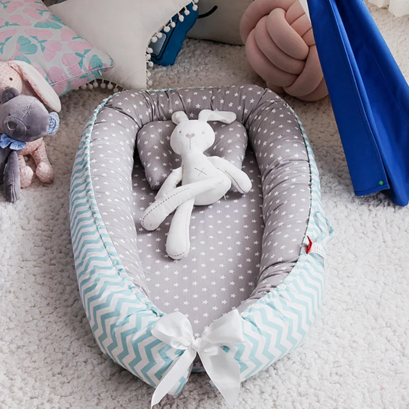 85*50cm Baby Nest Bed with Pil - Baby Nursery Rhymes recension och pris