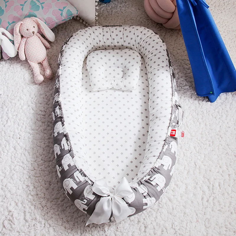 85*50cm Baby Nest Bed with Pil - Baby Nursery Rhymes recension och pris