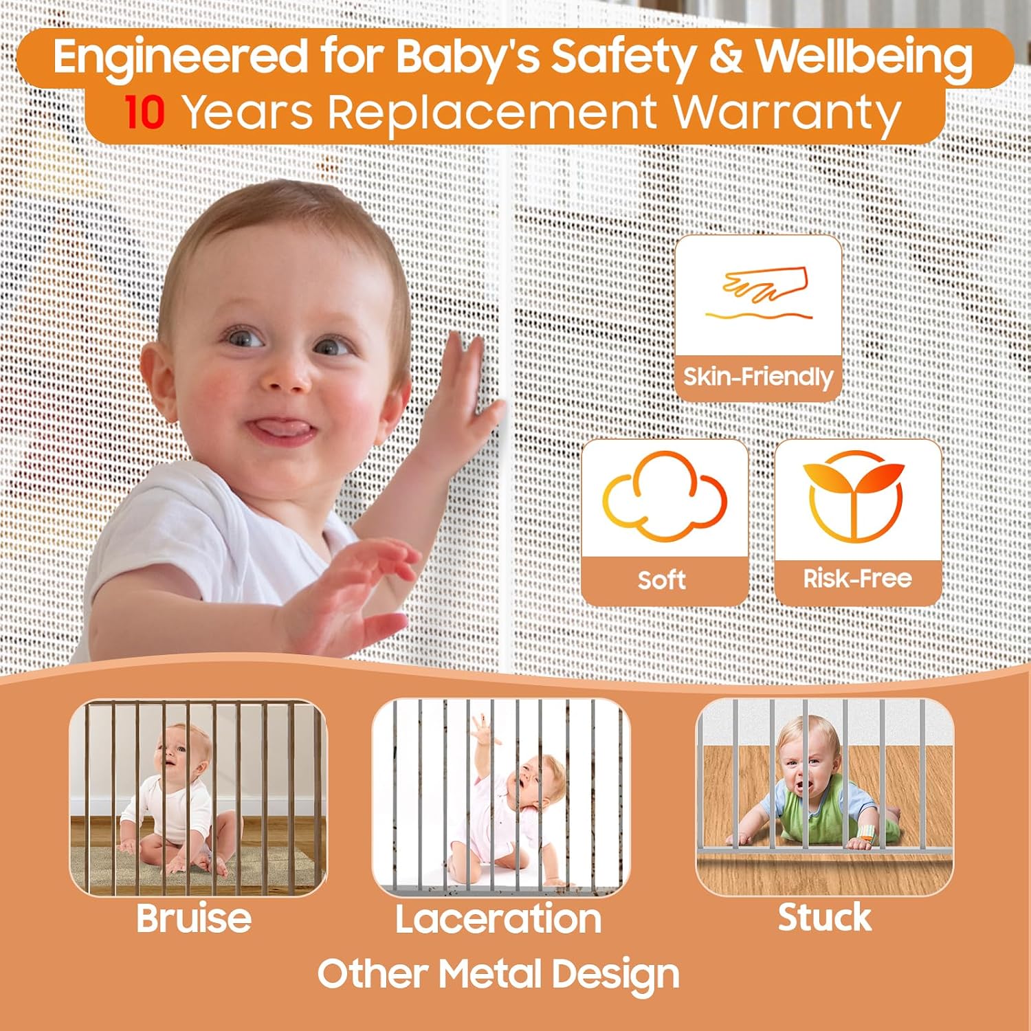 Extra Tall Retractable Baby Ga - Baby Gate Extra Wide recension och pris