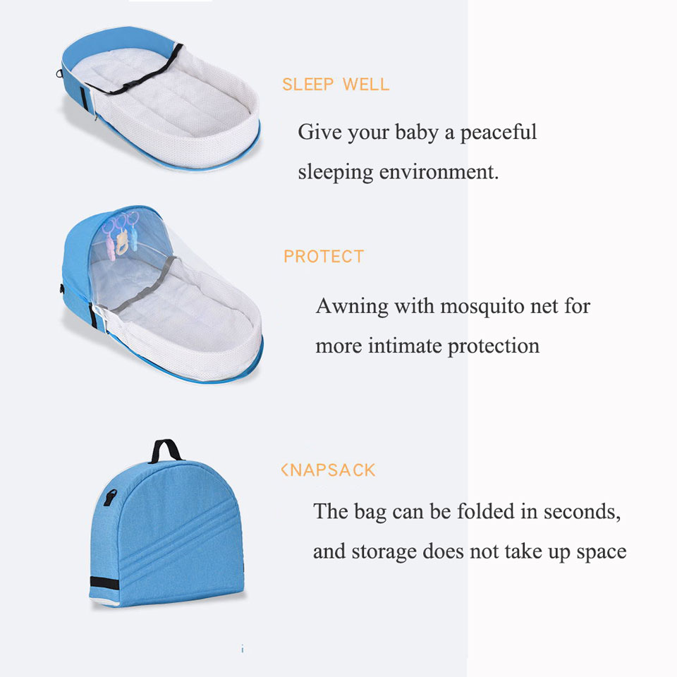 Portable Travel Baby Crib Fold - Baby Nursery Rhymes recension och pris