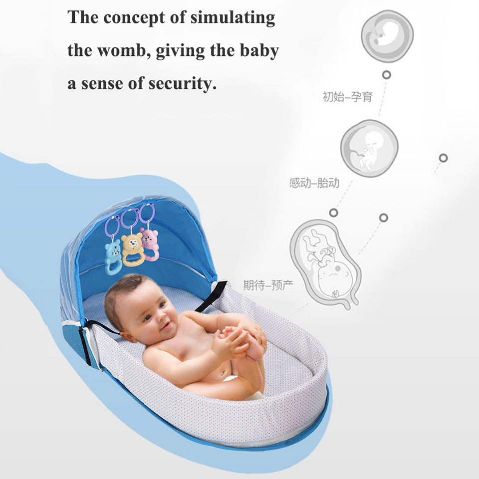 Portable Travel Baby Crib Fold - Baby Nursery Rhymes recension och pris