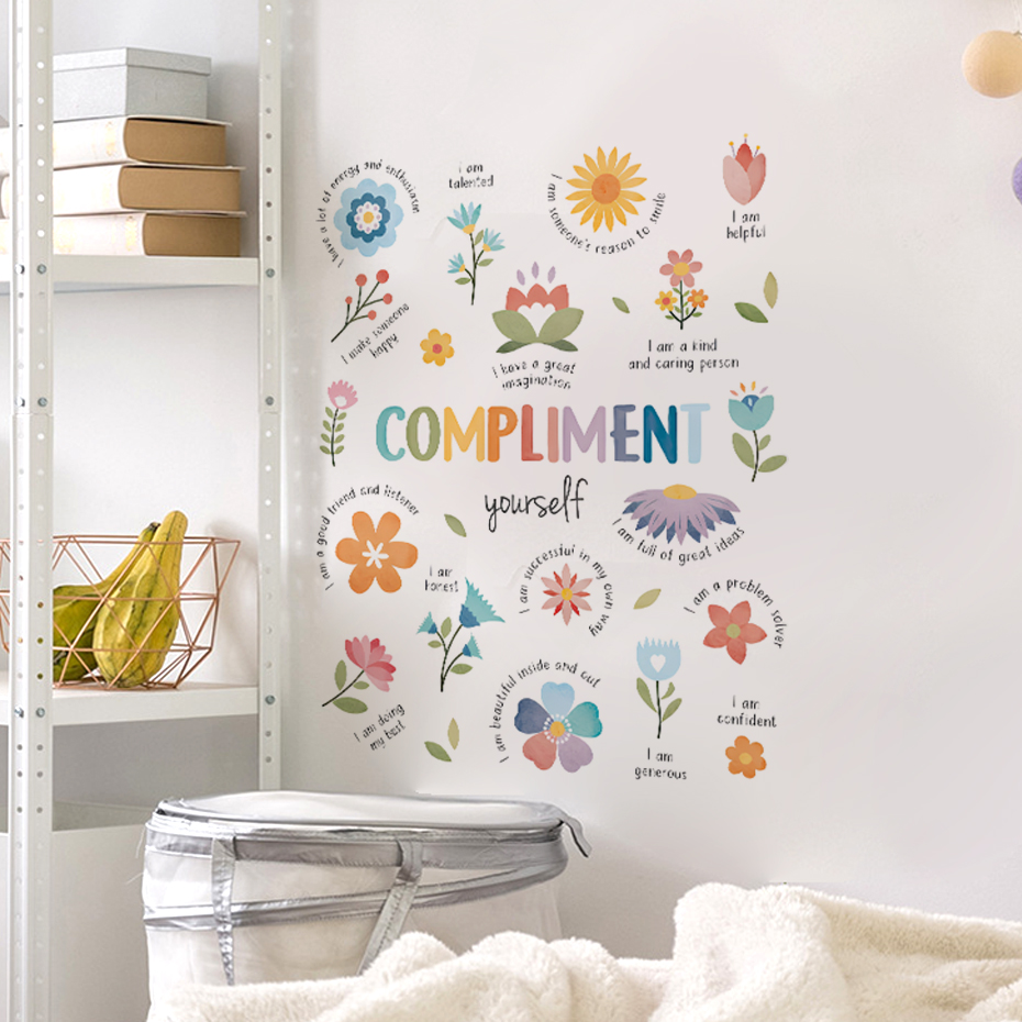 English colorful inspirational - Baby Nursery Decals recension och pris