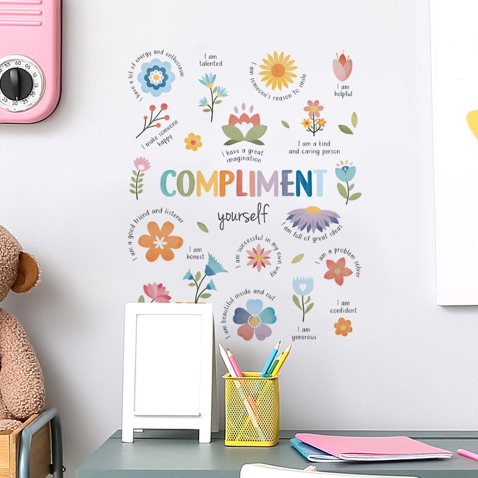 English colorful inspirational - Baby Nursery Decals recension och pris