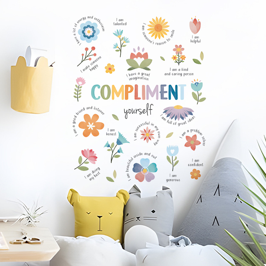 English colorful inspirational - Baby Nursery Decals recension och pris
