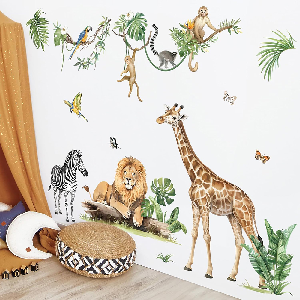 Large Jungle Animal Tropical L - Baby Nursery Set Furniture recension och pris