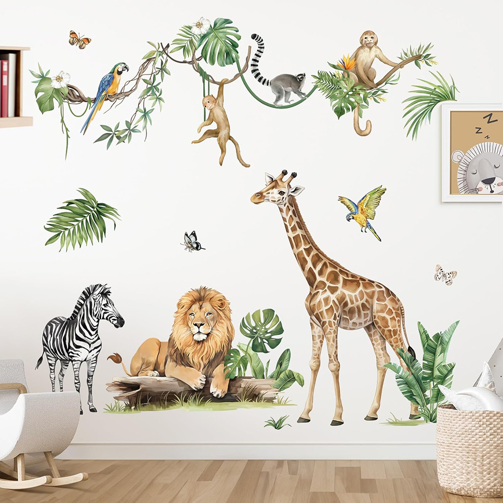 Large Jungle Animal Tropical L - Baby Nursery Set Furniture recension och pris