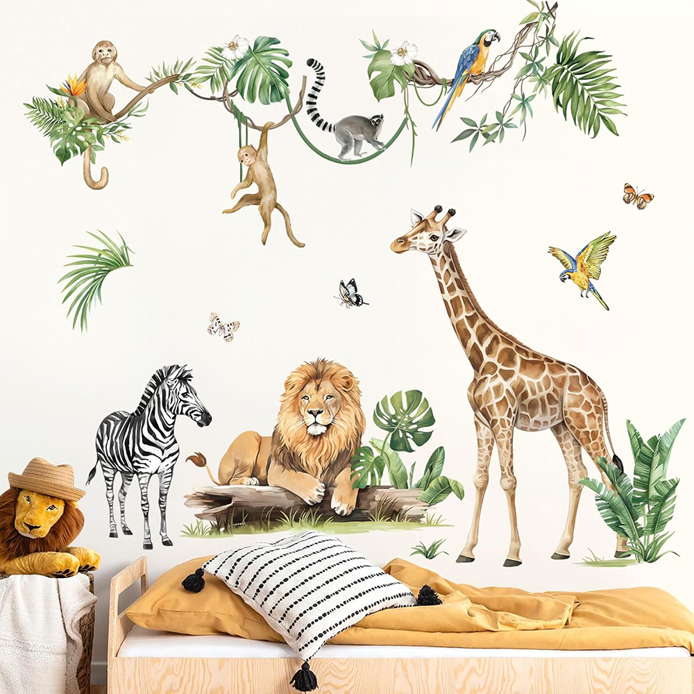 Large Jungle Animal Tropical L - Baby Nursery Set Furniture recension och pris