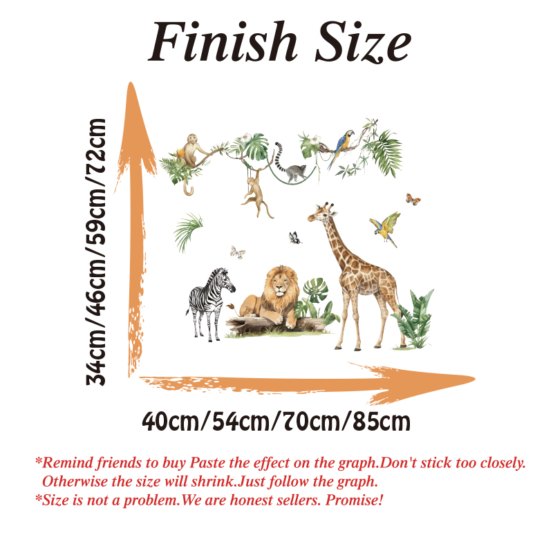 Large Jungle Animal Tropical L - Baby Nursery Set Furniture recension och pris