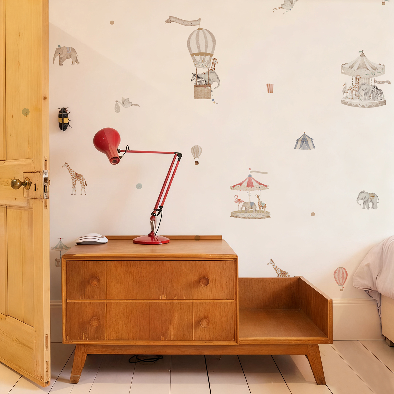 Retro Watercolor Wonderful Enc - Baby Nursery Set Furniture recension och pris