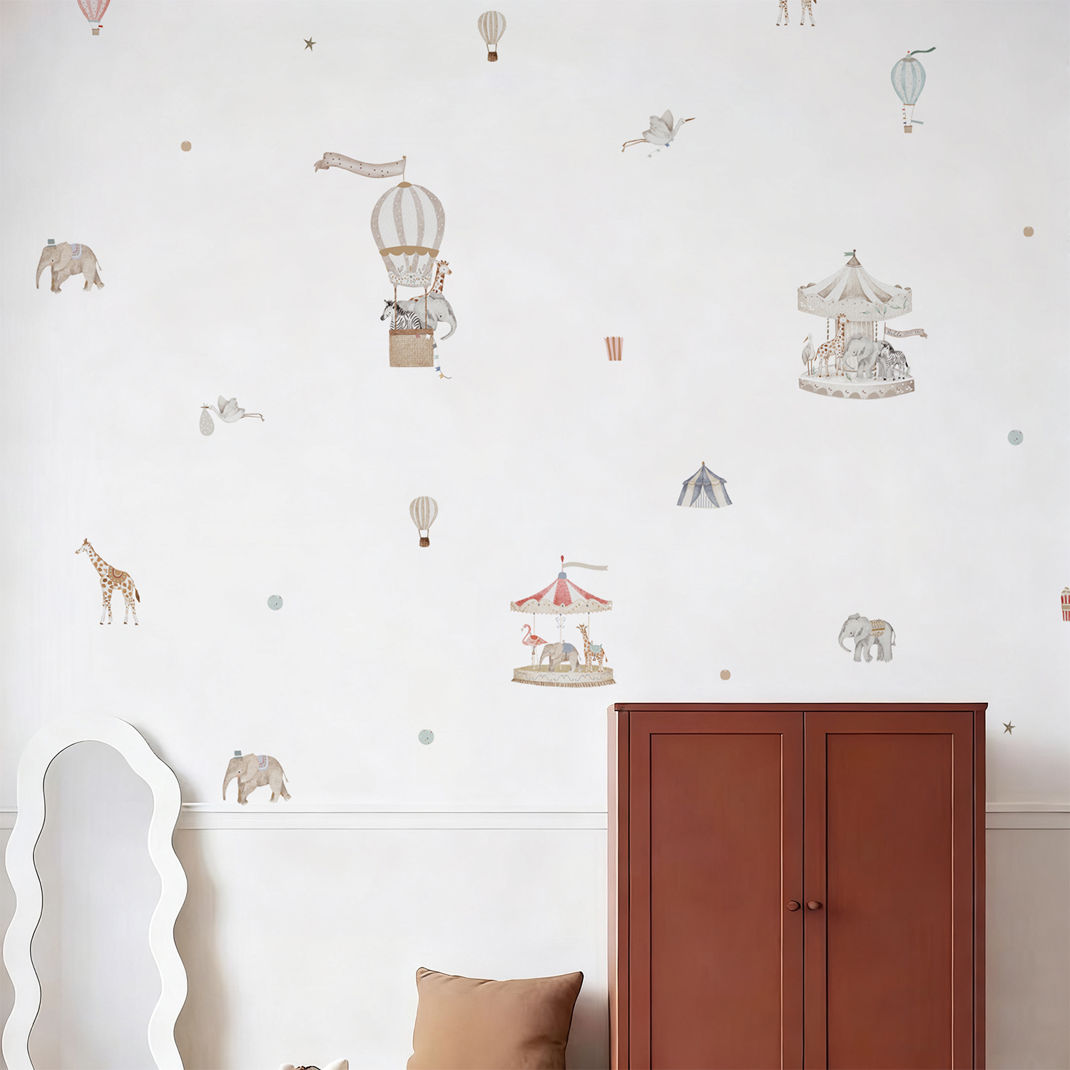 Retro Watercolor Wonderful Enc - Baby Nursery Set Furniture recension och pris