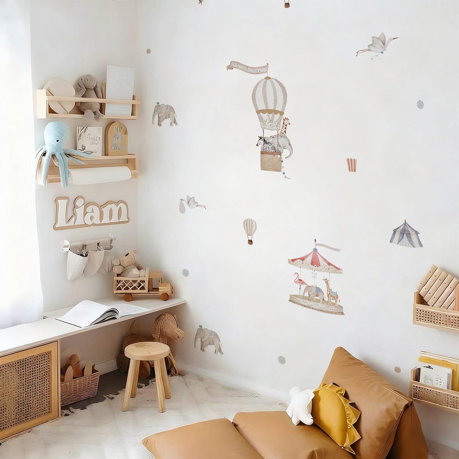 Retro Watercolor Wonderful Enc - Baby Nursery Set Furniture recension och pris