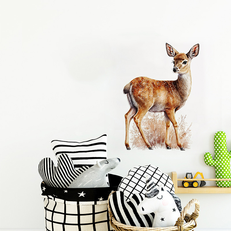 C400#Cute Deer Wall Sticker Ki - Baby Nursery Decals recension och pris