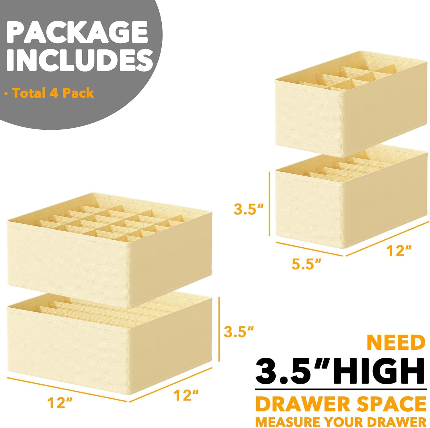 Drawer Organizer 4 Pack with D - Baby Nursery Images Free recension och pris