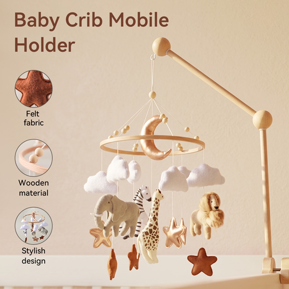 Wooden Bed Bell Baby Crib Mobi - Baby Nursery Bedding recension och pris