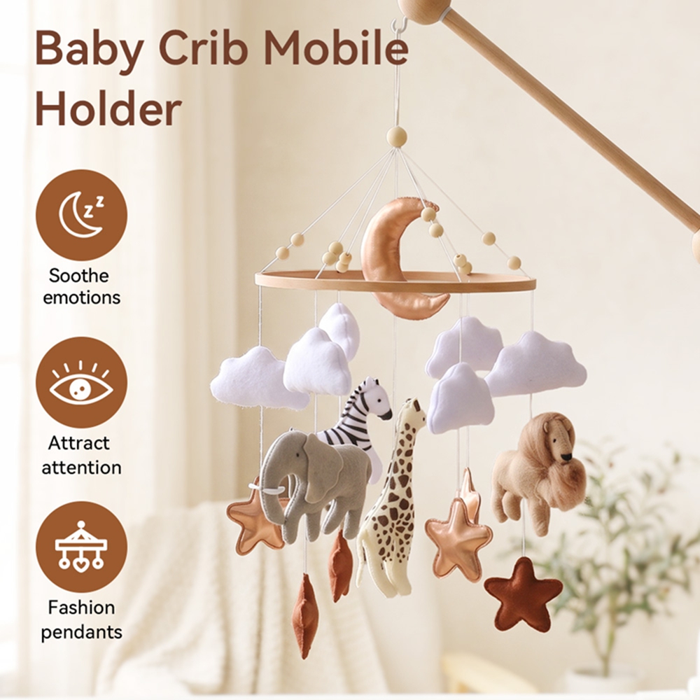 Wooden Bed Bell Baby Crib Mobi - Baby Nursery Bedding recension och pris