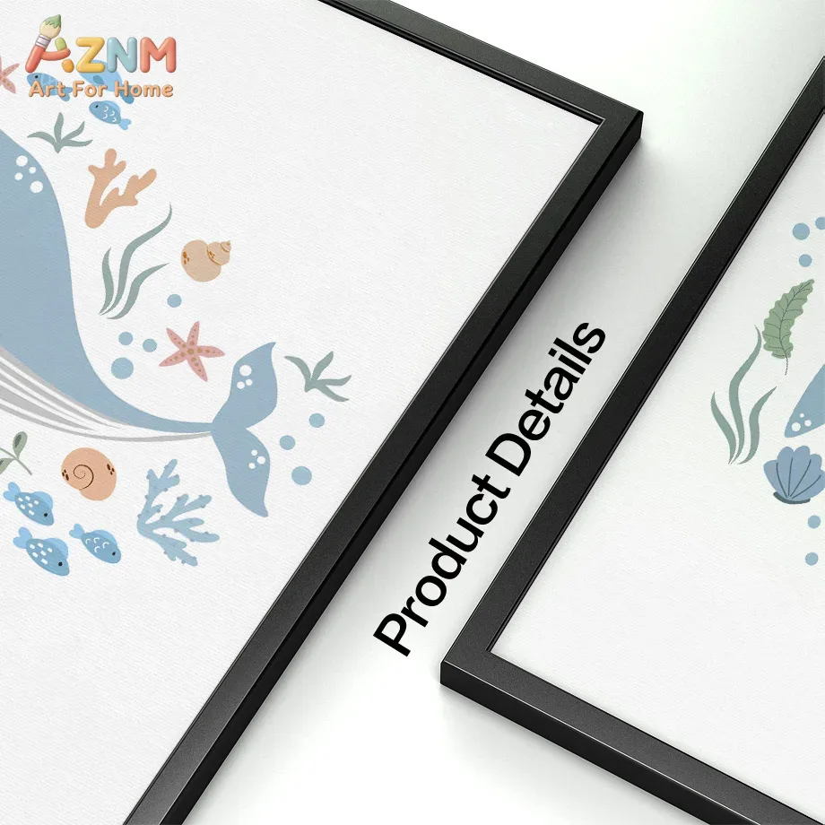 Whale Turtle Seahorse Octopus  - Baby Nursery Prints recension och pris