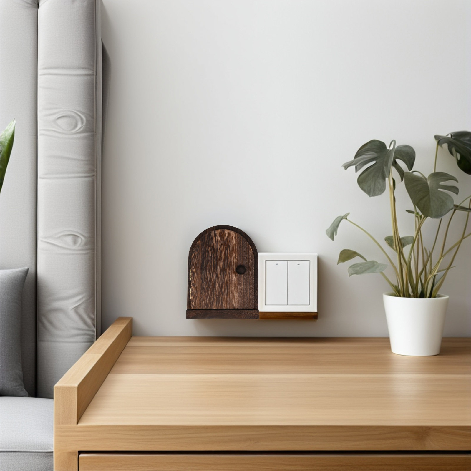 Solid Wood Switch Protective C - Outlet Cover Childproof recension och pris