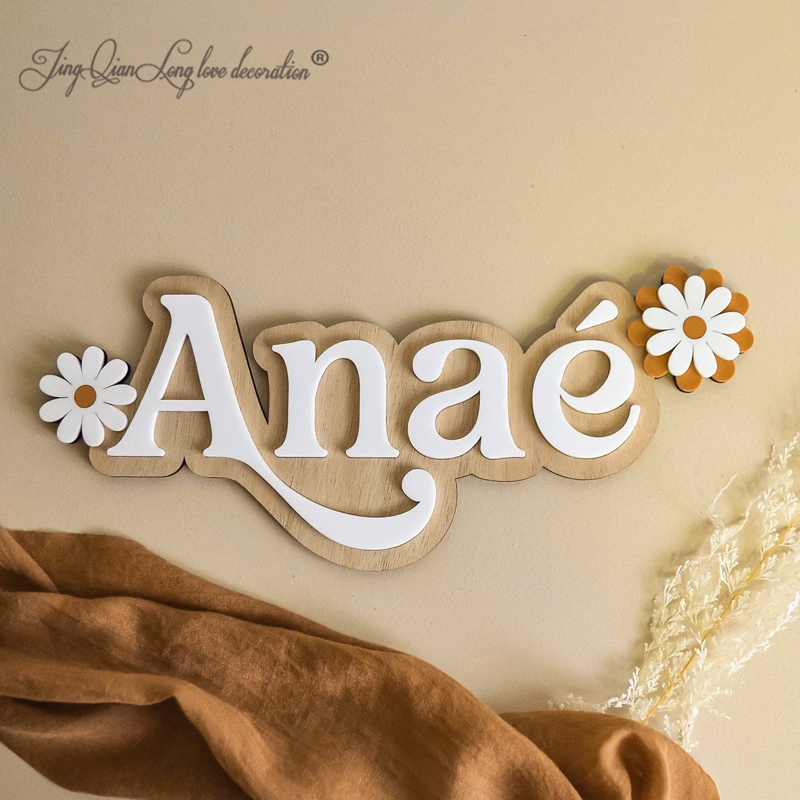 Custom Personalized wooden fir - Baby Nursery Girl Room recension och pris