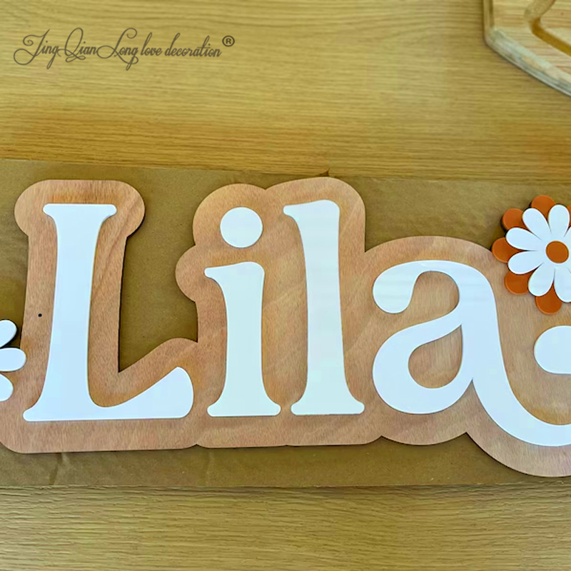 Custom Personalized wooden fir - Baby Nursery Girl Room recension och pris
