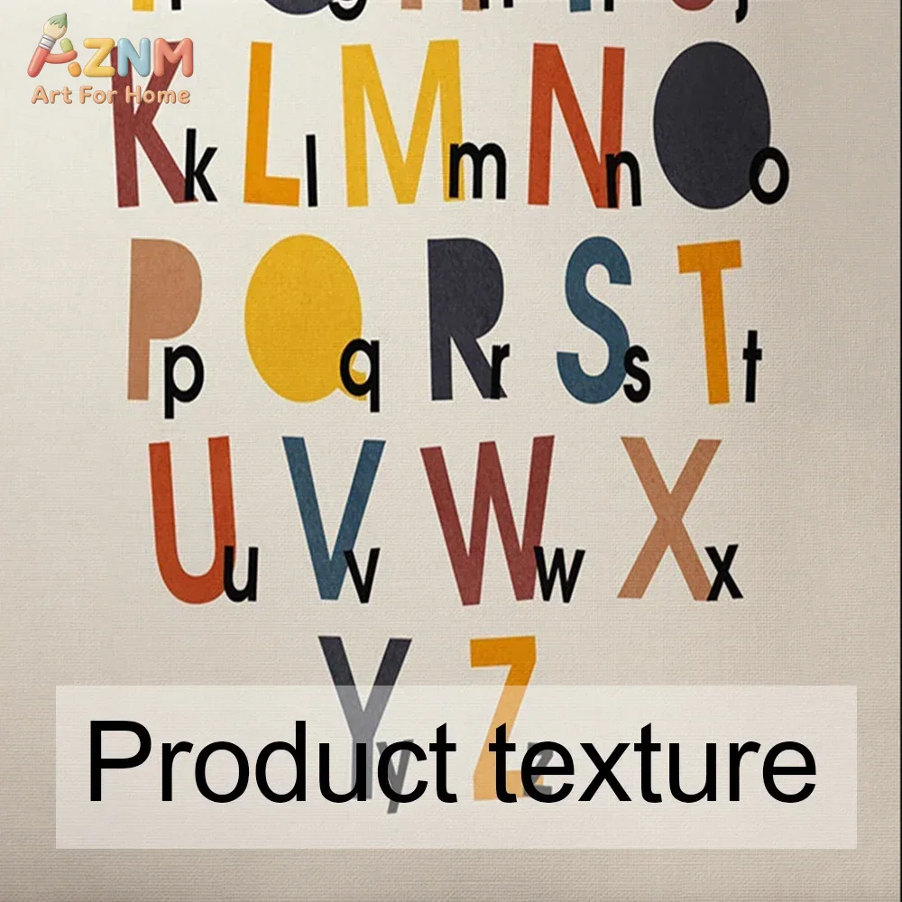 Rainbow Alphabet Poster Educat - Baby Nursery Prints recension och pris